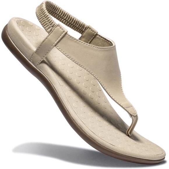 Womans Sandals Flip Flop with Orthotic For Flat Feet Plantar Fasciitis Arch - Picture 2 of 8